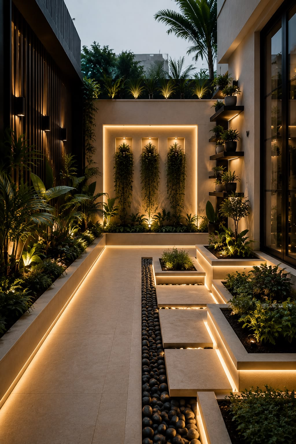 Tropical Outdoor Oasis with Weatherproof LED Landscape Lights #5